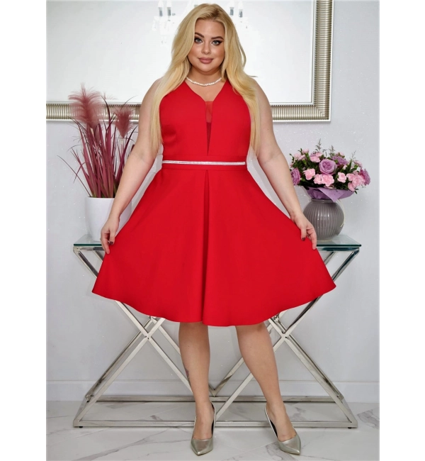 001120. ARIA CZERWONY plus size